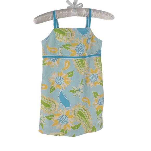 Lilly Pulitzer Other - Lilly Pulitzer Rare Vintage White Label girls dress blue Size 7 Resort wear